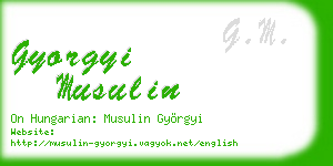 gyorgyi musulin business card